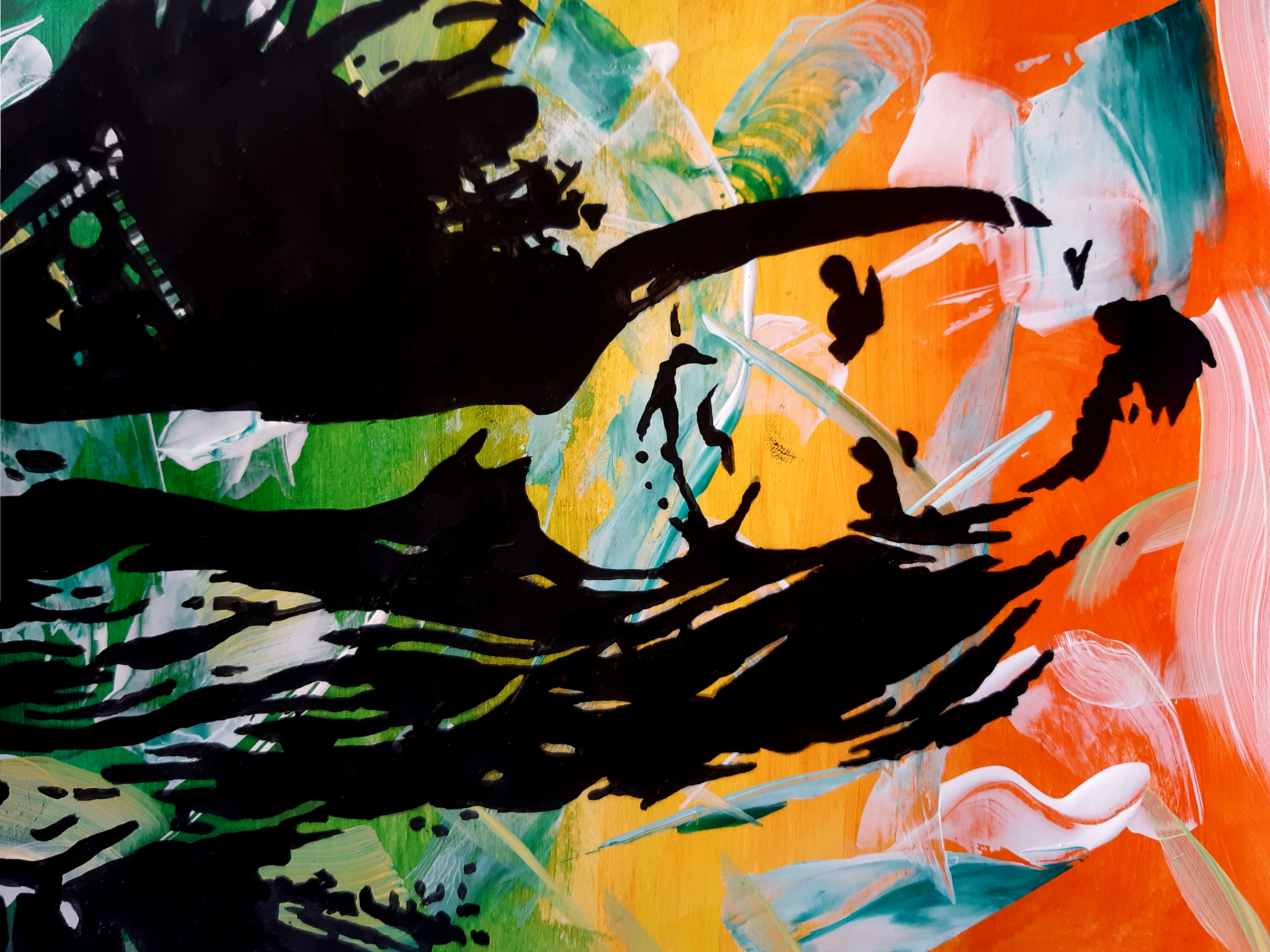 Schatten bild einer Frau